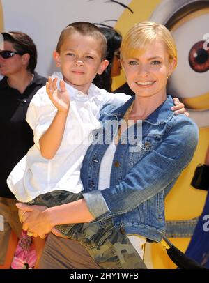 Jaime Pressly and Dezi Calvo attending the "Despicable Me 2" premiere