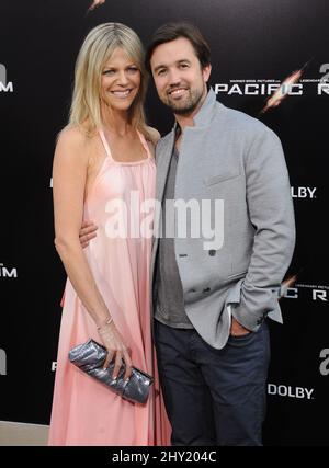 Rob McElhenney and Kaitlin Olson arriving to PaleyLive: It's Always
