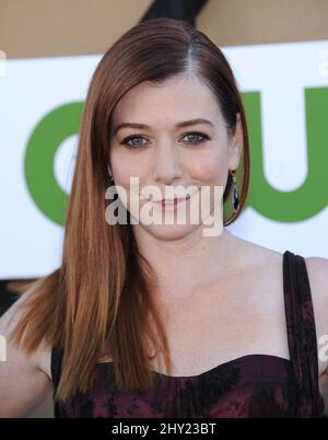 Alyson Hannigan attending the CBS, Showtime and CW 2013 Annual Summer