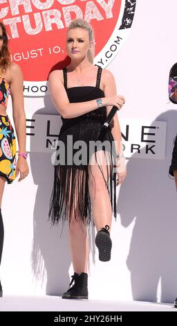 Perrie Edwards, Little Mix at Teen Vogue's 2nd Annual Back to School Kick Off Event at The Grove, in Los Angeles. Stock Photo