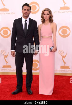 Bobby Cannavale & Rose Byrne attends the 65th Annual Primetime Emmy Awards held at the Nokia Theatre at L.A. Live, September 22, 2013 in Los Angeles. Stock Photo