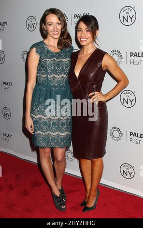 Amy Acker and Sarah Shahi attending a photocall for 