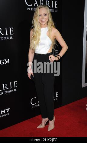 Portia Doubleday attending the premiere of 'Carrie' in Los Angeles, California. Stock Photo