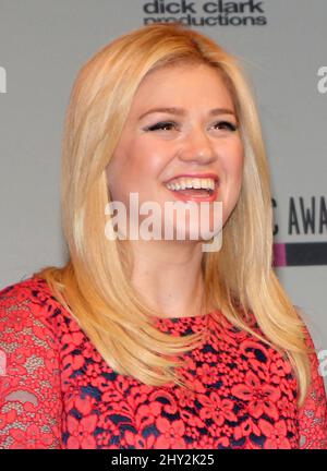 October 10, 2013 New York City, NY Kelly Clarkson 2013 American Music Awards Nominations held at B.B. King's Blues Club & Grill in Times Square Stock Photo