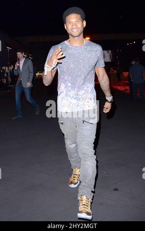 Usher attending The Pink Party 2013 in Santa Monica, California. Stock Photo