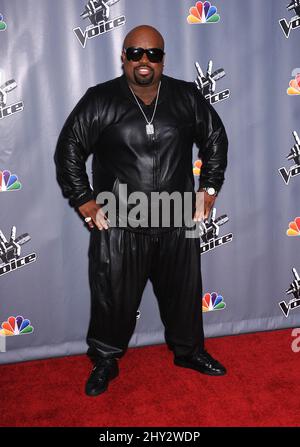 Cee Lo Green attends the The Voice Season 5 Top 12 at Universal Studios Backlot, Los Angeles Stock Photo