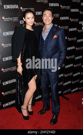 Daniel Henney and Claudia Kim attends the Hamilton and Los Angeles Confidential Magazine's announcement of the 7th Annual Hamilton Behind The Camera Awards held at The Wilshire Ebell Theatre, Los Angeles, California. Stock Photo
