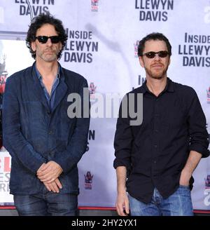 Joel Coen and Ethan Coen during the John Goodman handprint and footprint ceremony held at the TCL Chinese Theatre in Los Angeles, USA. Stock Photo