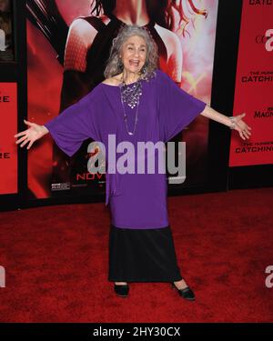 Lynn Cohen attending the Hunger Games: Catching Fire premiere in Los Angeles, California. Stock Photo