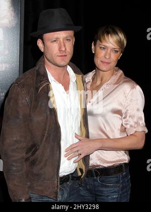 Ben Foster and Robin Wright attending the 'Lone Survivor' New York Premiere held at the Ziegfeld Theatre Stock Photo