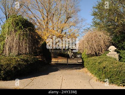 An overhead view of Naomi Judd's Nashville Home in Tennessee. Stock Photo