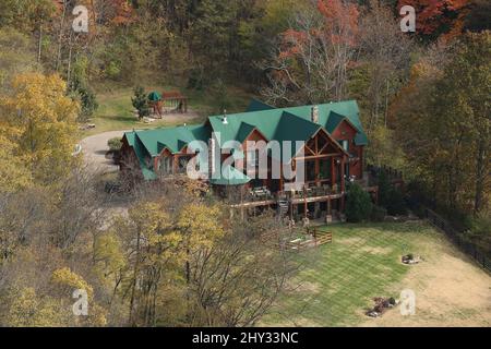 An overhead view of Brad Paisley and Kimberly William Paisley's Nashville Home in Tennessee. Stock Photo