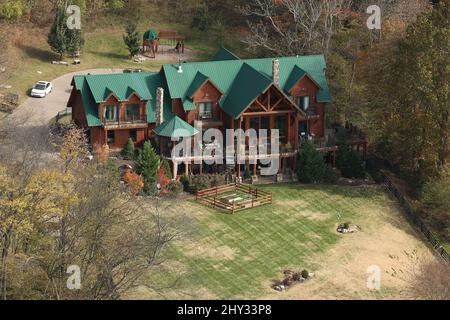 An overhead view of Brad Paisley and Kimberly William Paisley's Nashville Home in Tennessee. Stock Photo