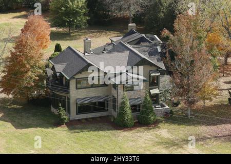 An overhead view of Naomi Judd's Nashville Home in Tennessee. Stock Photo