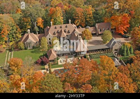 An overhead view of Tim McGraw and Faith Hill's Nashville Home in Tennessee. Stock Photo