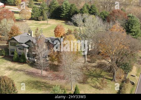 An overhead view of Naomi Judd's Nashville Home in Tennessee. Stock Photo