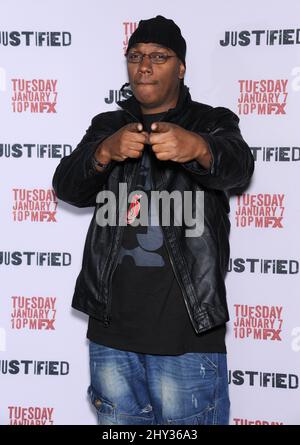 ToneZ attends the 'Justified' Season 5 Premiere at the DGA, Los Angeles Stock Photo