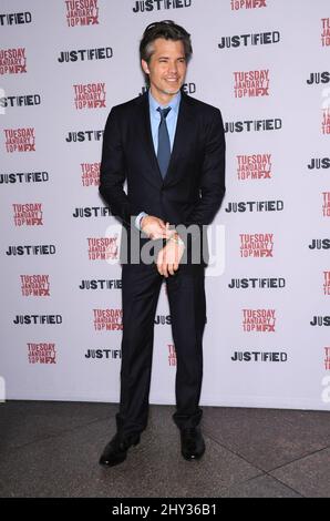 Timothy Olyphant attends the 'Justified' Season 5 Premiere at the DGA, Los Angeles Stock Photo