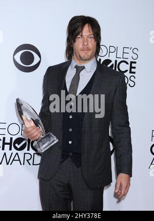 Norman Reedus attending the 40th Annual People's Choice Awards, held at the Nokia Theatre in Los Angeles, California. Stock Photo