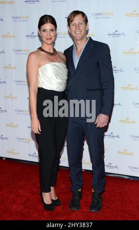 Sarah Lancaster and Kip Pardue attending the Hallmark Channel and Hallmark Movie Channel Winter 2014 TV Critics Association Press Tour Gala held at The Huntington Library and Gardens at Los Angeles, USA. Stock Photo