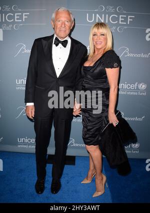 Suzanne Somers, Alan Hamel attending the 2014 UNICEF Ball in Los Angeles Stock Photo