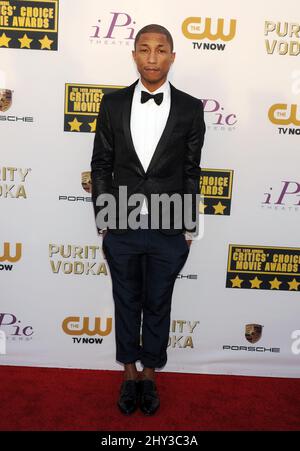 Pharrell Williams attending the 19th Annual Critics' Choice Movie Awards at Barker Hangar in Santa Monica, California. Stock Photo