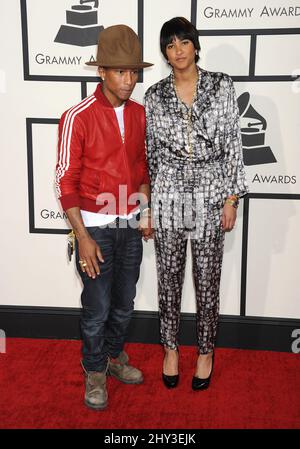 Photo: Pharrell Williams and Helen Lasichanh Attend the 65th Grammy Awards  in Los Angeles - LAP20230205580 
