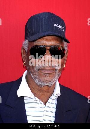 Morgan Freeman attending 'The Lego Movie' premiere held at the Regency Village Theatre in Los Angeles, USA. Stock Photo