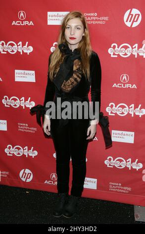 Josephine de La Baume attending the Listen Up Philip Premiere at 2014 Sundance Film Festival, Library Center Theatre Stock Photo