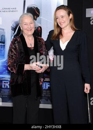 Jennifer Ehle & Rosemary Harris attends the Robocop premiere at the Chinese Theatre, Los Angeles, 10th February 2014. Stock Photo