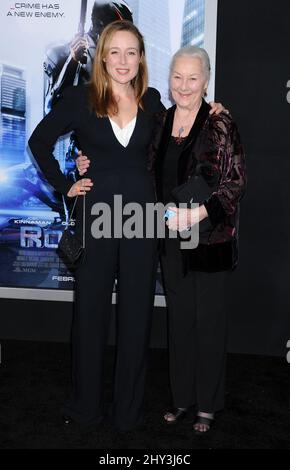 Jennifer Ehle and Rosemary Harris attends the Robocop premiere at the Chinese Theatre, Los Angeles, 10th February 2014. Stock Photo