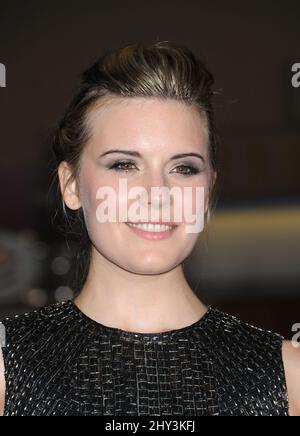 Maggie Grace arriving for the Non-Stop world premiere held at the