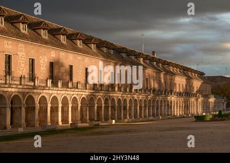 House of Trades and Knights in the Plaza de Parejas in Aranjuez, Madrid, Spain, Europe Stock Photo