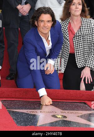 Orlando Bloom Hollywood Walk of Fame Star Ceremony Stock Photo