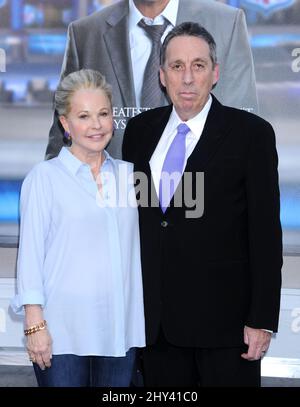 Ivan Reitman and Genevieve Robert attending the premiere of 'Draft Day' Stock Photo