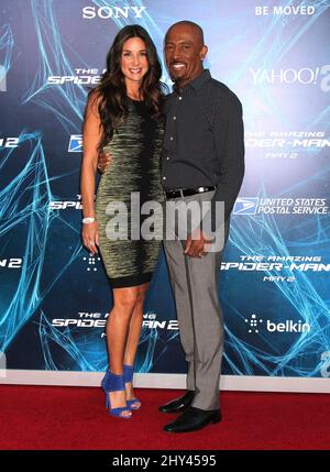 Tara Fowler and Montel WIlliams attends 'The Amazing Spider-Man 2' Premiere in New York Stock Photo