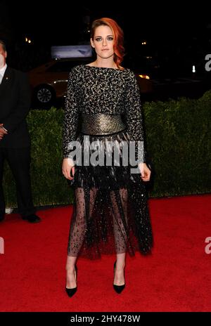 Kristen Stewart arriving at the Costume Institute Benefit Met Gala celebrating the opening of the Charles James, Beyond Fashion Exhibition and the new Anna Wintour Costume Center. The Metropolitan Museum of Art, New York City. Stock Photo