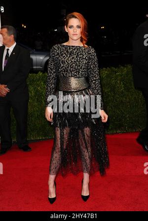 Kristen Stewart arriving at the Costume Institute Benefit Met Gala celebrating the opening of the Charles James, Beyond Fashion Exhibition and the new Anna Wintour Costume Center. The Metropolitan Museum of Art, New York City. Stock Photo
