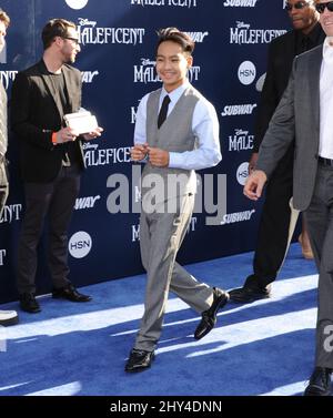 Maddox Jolie-Pitt attending the 'Maleficent' World Premiere held at El Capitan Theatre in Los Angeles, USA. Stock Photo