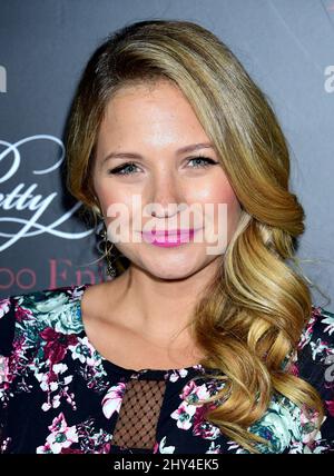 Vanessa Ray attending the "Pretty Little Liars" 100th Episode