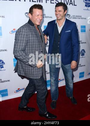 Christos Vasilopoulos, Costas Mandylor attends the 8th Annual Los Angeles Greek Film Festival held at the Egyptian Theatre, Hollywood, California. Stock Photo