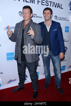 Christos Vasilopoulos, Costas Mandylor attends the 8th Annual Los Angeles Greek Film Festival held at the Egyptian Theatre, Hollywood, California. Stock Photo