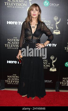 Lauren Koslow arrives at the 41st annual Daytime Emmy Awards at the Beverly Hilton Hotel on Sunday, June 22, 2014, in Beverly Hills, Calif. Stock Photo