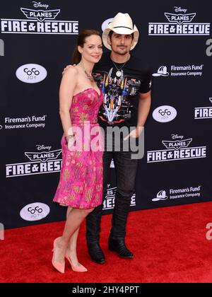 Kimberly Williams-Paisley, Brad Paisley attending the premiere of