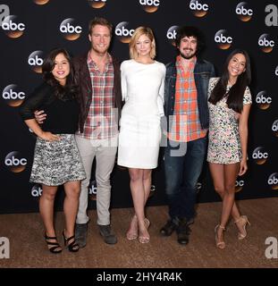 Chloe Wepper, Jake McDorman, Analeigh Tipton, Nicolas Wright and attending the ABC Summer Press Tour in Beverly Hills, California. Stock Photo