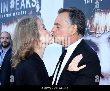 Grace Zabriskie & Ray Wise attending the premiere of 'Twin Peaks: The Entire Mystery' in Los Angeles, California. Stock Photo