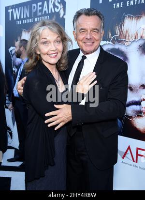 Grace Zabriskie & Ray Wise attending the premiere of 'Twin Peaks: The Entire Mystery' in Los Angeles, California. Stock Photo