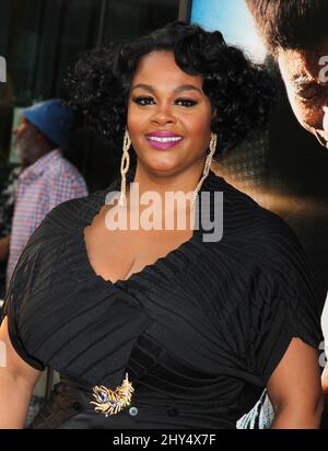 Jill Scott attending the 'Get On Up' New York Premiere held at the Apollo Theatre on July 21, 2014. Stock Photo