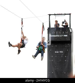 Ben McKenzie, Erin Richards attending the Gotham Zipline event at Cominc-Con 2014 in San Diego, Californa. Stock Photo