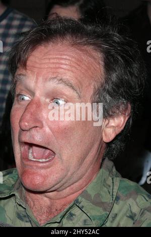 FILE PHOTO: Robin Williams dies age 63. Robin Williams at a Q&A for 'One Hour Photo'. (Hollywood, CA) Stock Photo